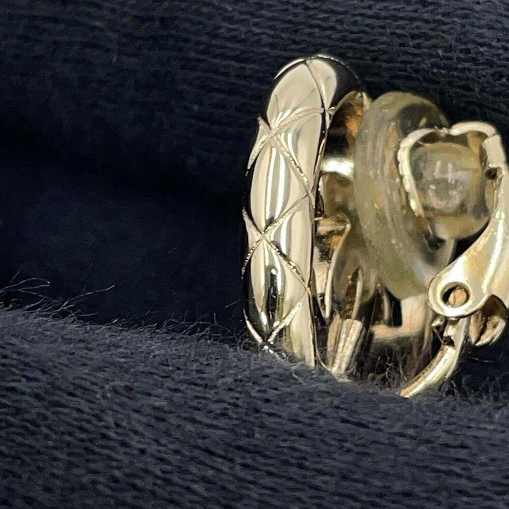 CHANEL Gold Logo Earrings - Picture 7 of 10